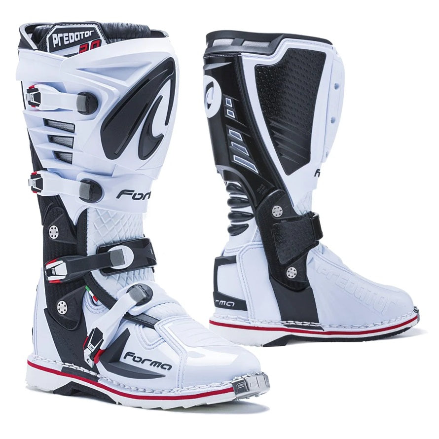 Forma プレデター　オフロードブーツ EUR45 ホワイト/ブラック Forma Predator 2.0 White Boots – Sierra Motorcycle Supply