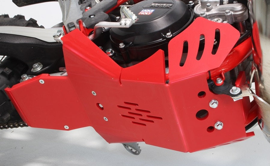 AXP Racing Beta 300RR|250RR (20-) Xtrem Skid Plate with Linkage Guard Red