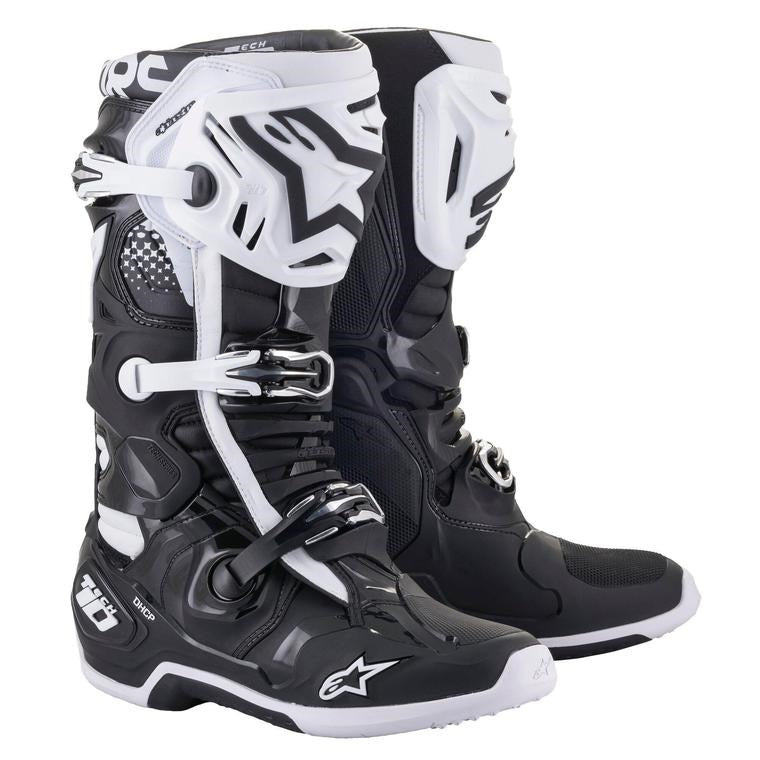 Alpinestars Tech 10 Black/White Boot – Sierra Motorcycle Supply