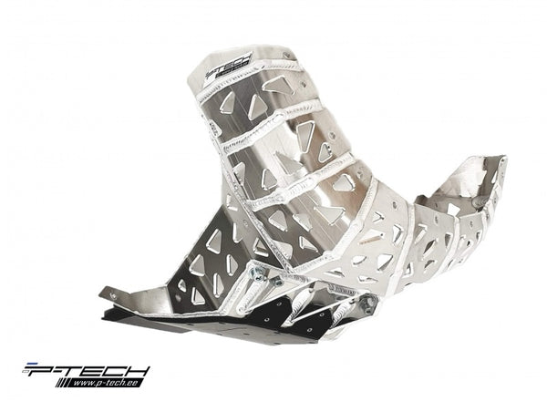 P-Tech Beta 300RR|RX|250RR (23-) Aluminum Skid Plate with Pipe & Linkage Guard