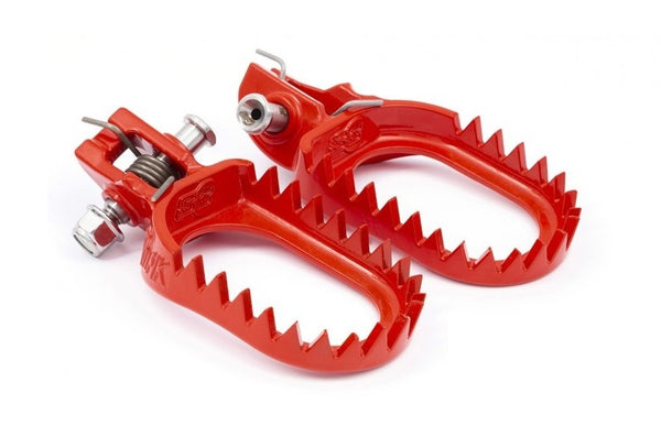 S3 Beta RX|RR|RR-S (20-on) Punk Steel Footpegs Red