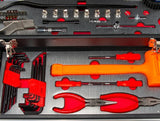 Bikemaster 3 Drawer Toolbox with 129 Piece Tool Set