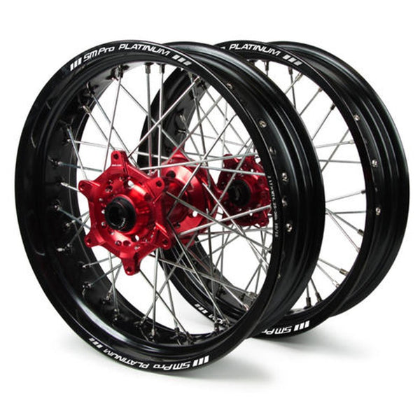 Beta Dubya USA RR|RS|RR-S Supermoto Red/Black Wheel Set