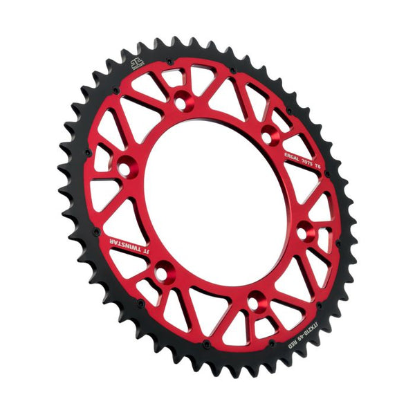 JT Beta Twin Star Rear Sprocket Red