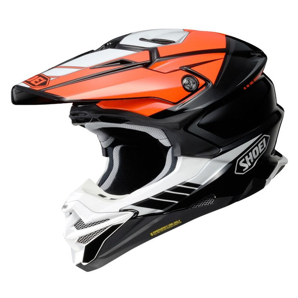 black and orange shoei helmet GT-Air 3 Hike TC-8 2XL ultimate wearing comfort G-Force Nighthawk Graphics Racing Helmet