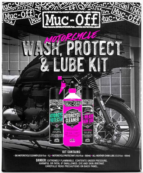 Muc-Off Motorcycle Wash, Protect, & Lube Kit – Sierra Motorcycle Supply