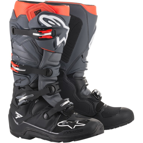 Alpinestars Tech 7 Enduro Black/Gray/Red Flo Boot