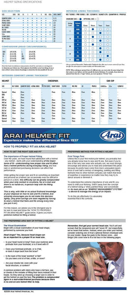 Arai - How to properly fit a helmet - Part 1