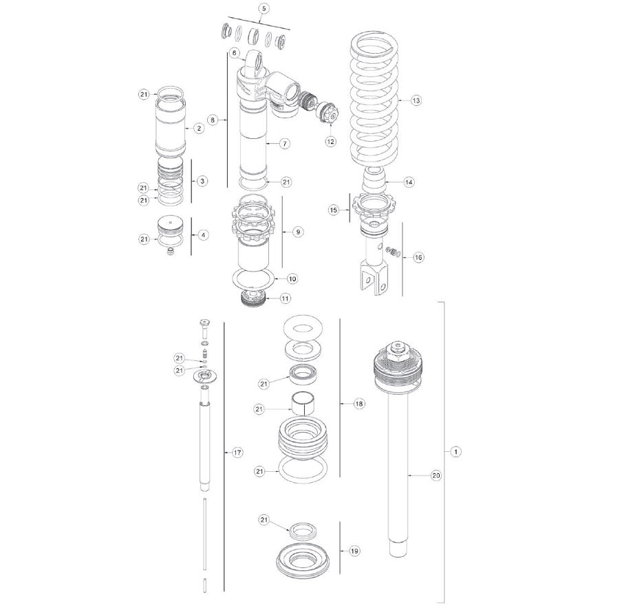 BETA OEM - Xtrainer Shock Seal Kit