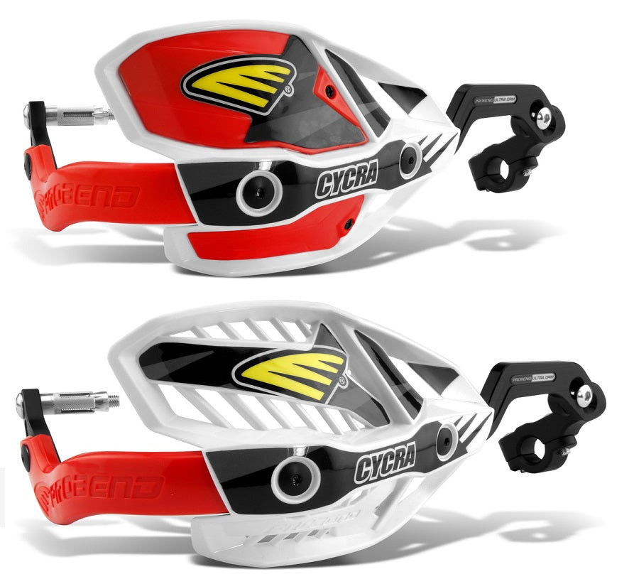 Cycra Probend Ultra Handguards With HCM Mount For 1-1/8" Handlebars - Red, Motorcycle Protection