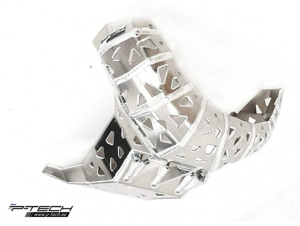 P-Tech Beta 300RR|250RR (23-) Aluminum Skid Plate with Pipe Guard